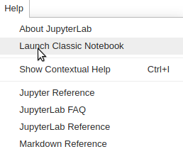 Launch Classic Jupyter Notebook